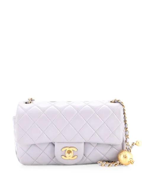 Pearl Crush Flap Bag Quilted Lambskin Mini crossbody bag by CHANEL 