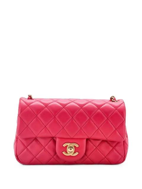 Pearl Crush Flap Bag Quilted Lambskin Mini crossbody bag by CHANEL 