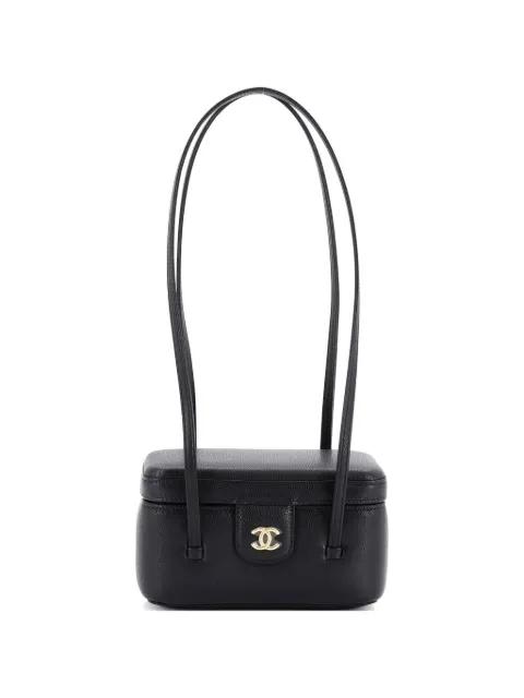 Preppy Coco Vanity with Strap Caviar Long shoulder bag by CHANEL 