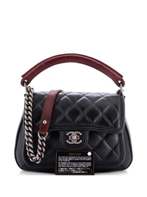 Prestige Flap Bag Quilted Calfskin Medium satchel by CHANEL 