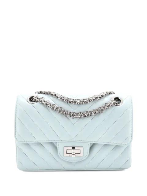 Reissue 2.55 Flap Bag Chevron Aged Calfskin Mini shoulder bag by CHANEL 