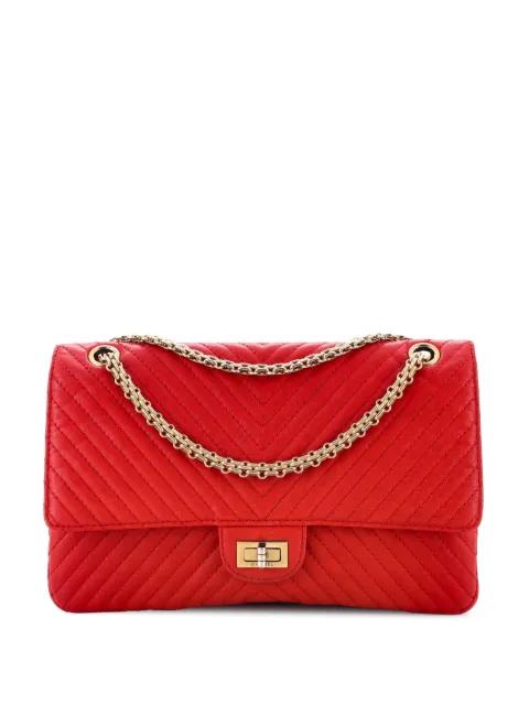 Reissue 2.55 Flap Bag Chevron Sheepskin 226 shoulder bag by CHANEL 