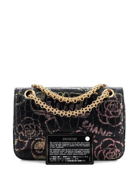 Reissue 2.55 Flap Bag Graffiti Crocodile Embossed Calfskin Mini crossbody bag by CHANEL 