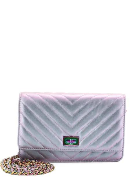 Reissue 2.55 Wallet on Chain Chevron Lambskin crossbody bag by CHANEL 