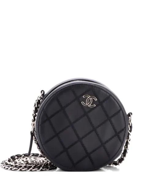 Round Clutch with Chain Stitched Lambskin Mini crossbody bag by CHANEL 