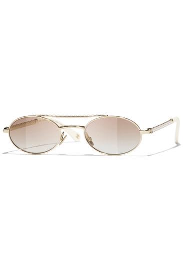 Round-frame sunglasses by CHANEL