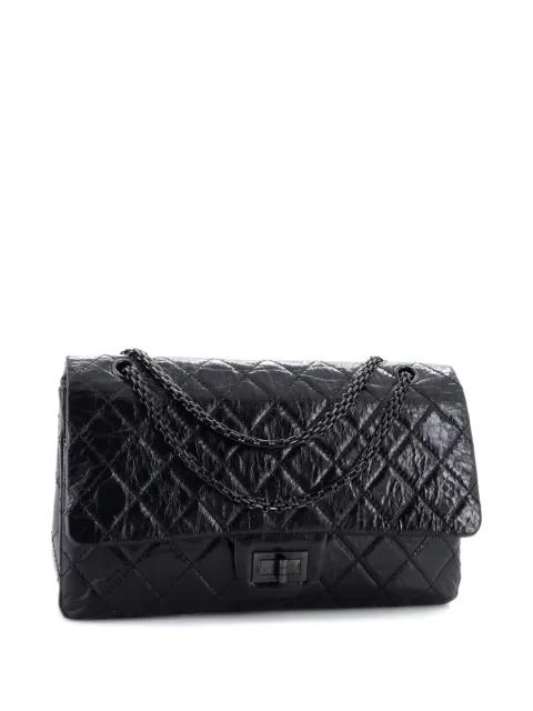 So Black Reissue 2.55 Flap Bag Quilted Glazed Calfskin 226 shoulder bag by CHANEL 