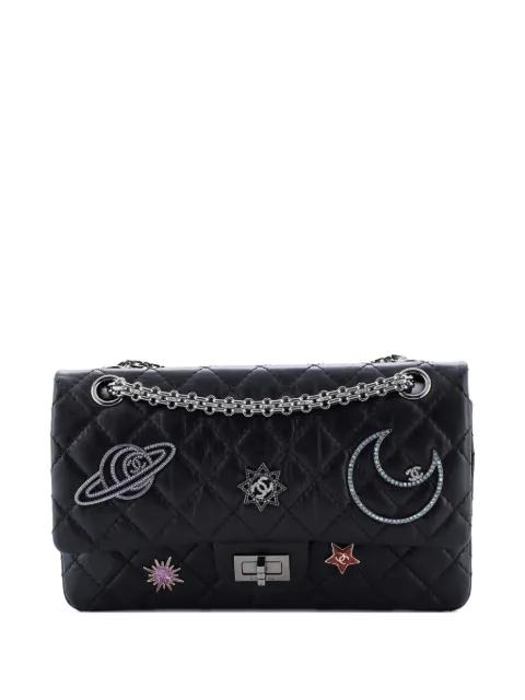 Space Charms Reissue 2.55 Flap Bag Quilted Aged Calfskin 225 shoulder bag by CHANEL Space Charms Reissue 2.55 Flap Bag Quilted Aged Calfskin 225 shoulder bag by CHANEL