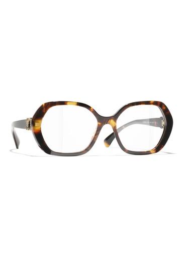 Square-frame optical glasses by CHANEL