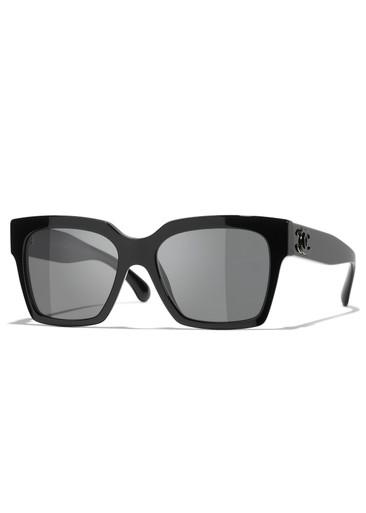 Square-frame sunglasses by CHANEL