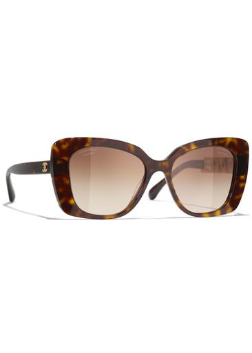 Square-frame sunglasses by CHANEL