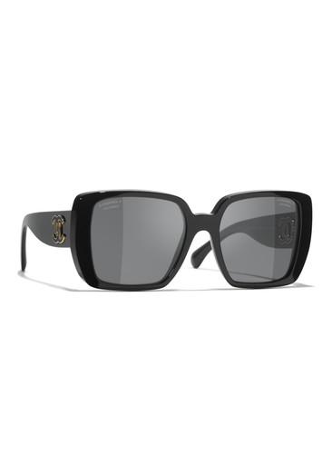 Square-frame sunglasses by CHANEL