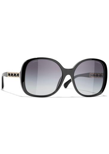 Square-frame sunglasses by CHANEL