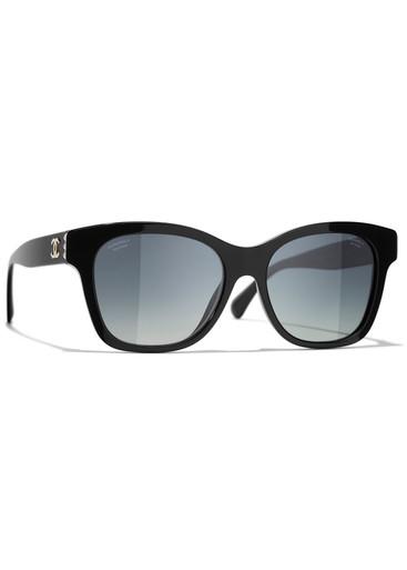 Square-frame sunglasses by CHANEL