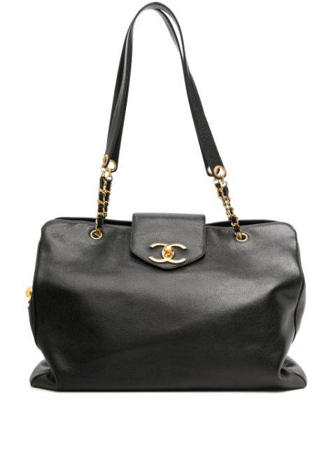 Supermodel leather tote bag by CHANEL 
