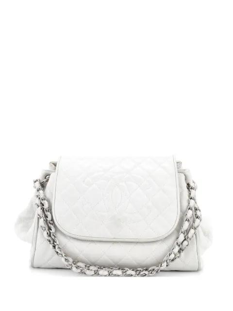 Timeless Accordion Flap Bag Quilted Caviar shoulder bag by CHANEL 