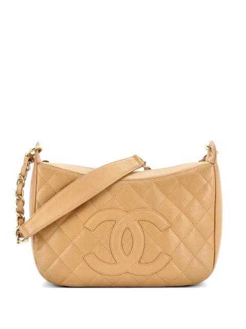 Timeless CC Chain Shoulder Bag Quilted Caviar Medium by CHANEL 