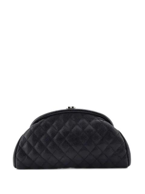 Timeless Quilted Caviar clutch bag by CHANEL 