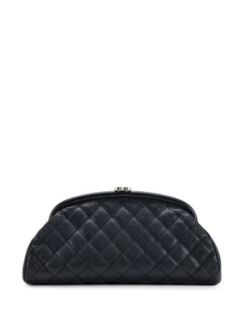Timeless diamond-quilted clutch bag by CHANEL