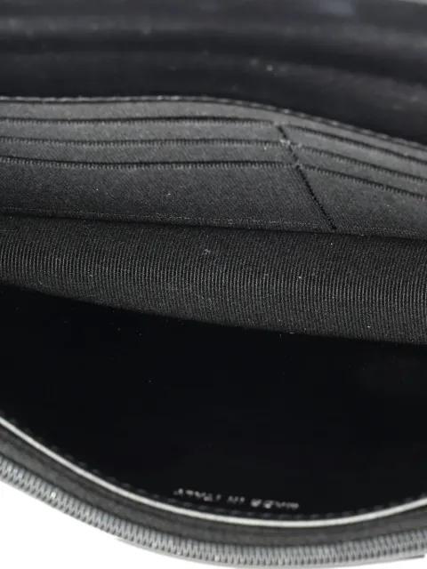 Top Handle Phone Holder with Chain Quilted Shiny Calfskin with Crystals crossbody bag by CHANEL 