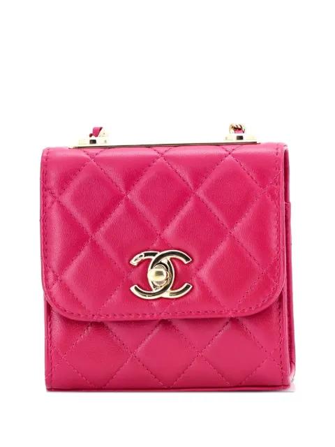 Trendy CC Clutch with Chain Quilted Lambskin Small crossbody bag by CHANEL 