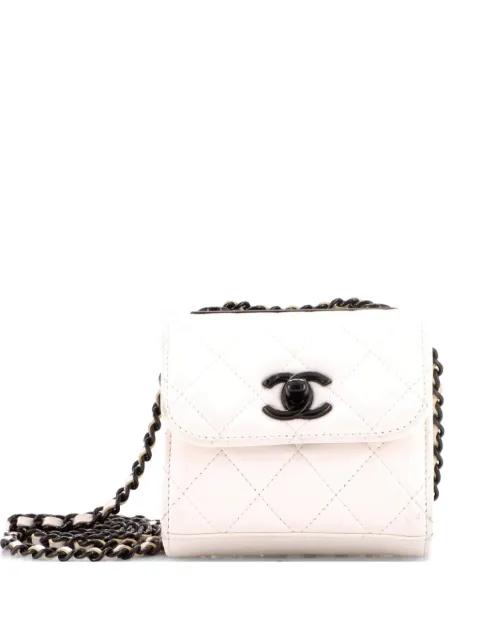 Trendy CC Clutch with Chain Quilted Lambskin Small crossbody bag by CHANEL 