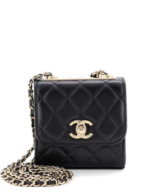 Trendy CC Clutch with Chain Quilted Lambskin Small crossbody bag by CHANEL 