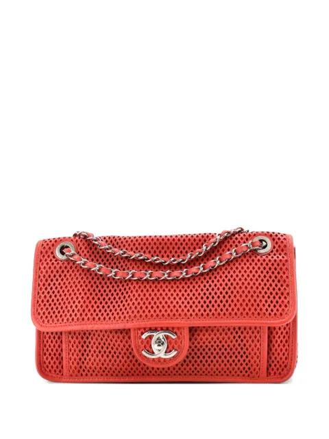 Up In The Air Flap Bag Perforated Leather Medium shoulder bag by CHANEL 