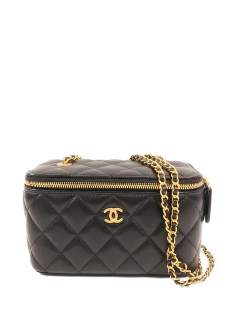 Vanity Case CC quilted chain cross body bag by CHANEL 