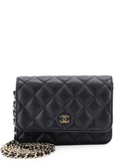 Wallet on Chain Quilted Caviar Mini crossbody bag by CHANEL 