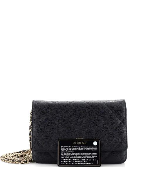 Wallet on Chain Quilted Caviar crossbody bag by CHANEL 