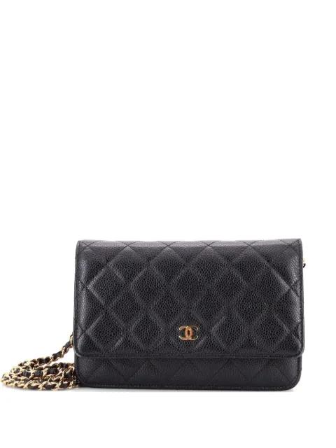 Wallet on Chain Quilted Caviar crossbody bag by CHANEL 