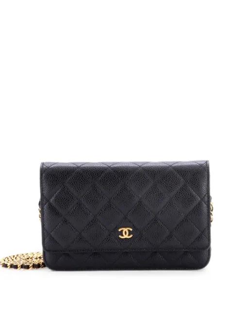 Wallet on Chain Quilted Caviar crossbody bag by CHANEL 