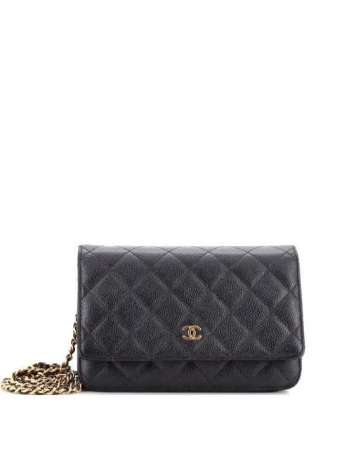 Wallet on Chain Quilted Caviar crossbody bag by CHANEL 