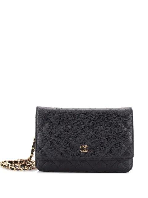 Wallet on Chain Quilted Caviar crossbody bag by CHANEL 