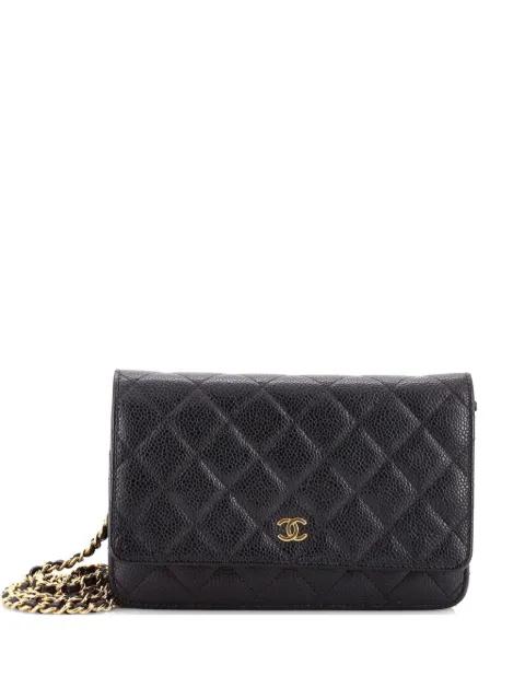 Wallet on Chain Quilted Caviar crossbody bag by CHANEL 