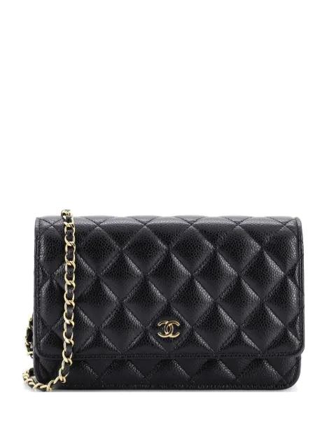Wallet on Chain Quilted Caviar crossbody bag by CHANEL 