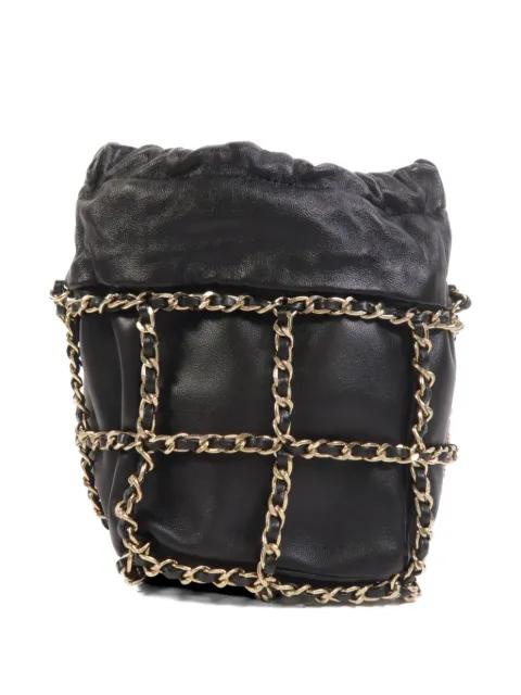 chain-link lambskin shoulder bag by CHANEL 