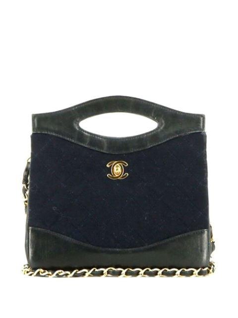 diamond-quilted CC turn-lock 31 two-way bag by CHANEL 
