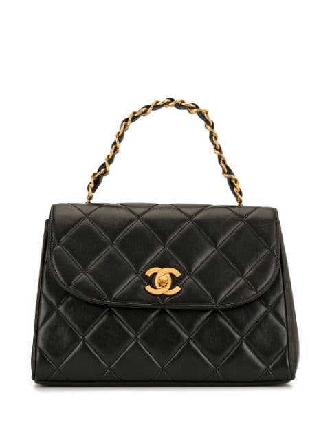 diamond quilted trapeze tote by CHANEL 
