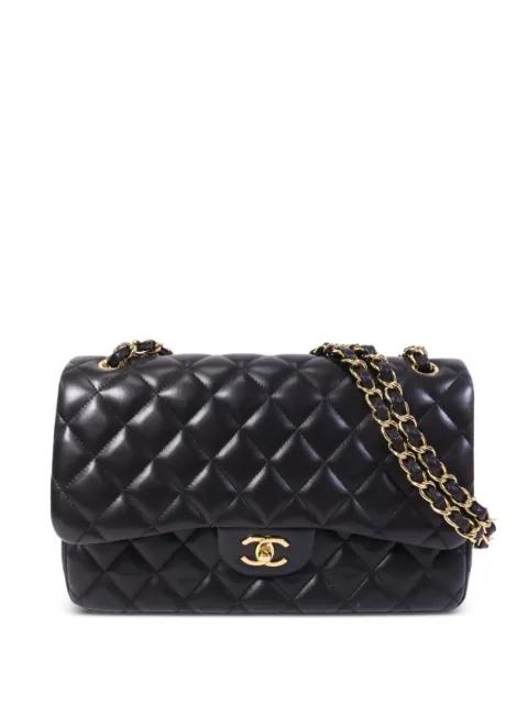 large Classic Flap quilted shoulder bag by CHANEL 