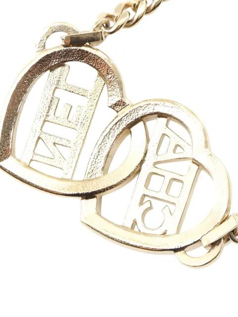 logo-rhinestone necklace by CHANEL 