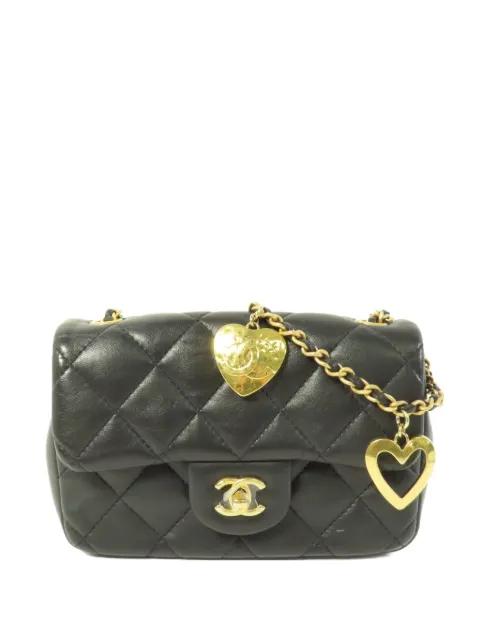 mini CC heart-charm shoulder bag by CHANEL 