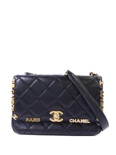 mini CC quilted-design shoulder bag by CHANEL 