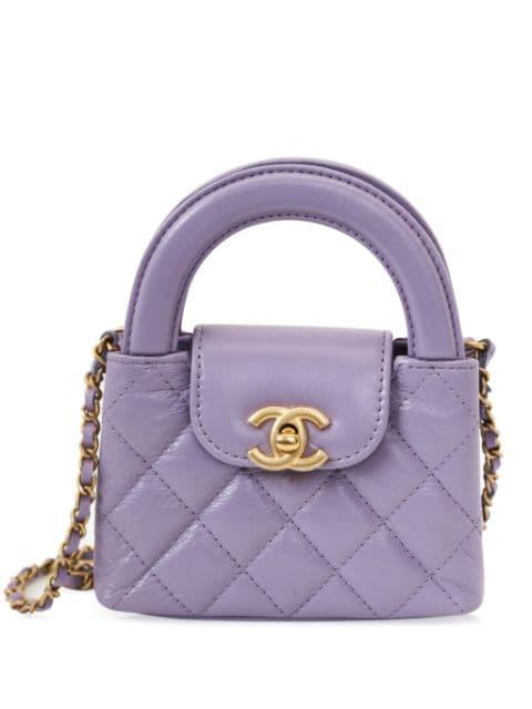 mini Kelly diamond-quilted handbag by CHANEL 