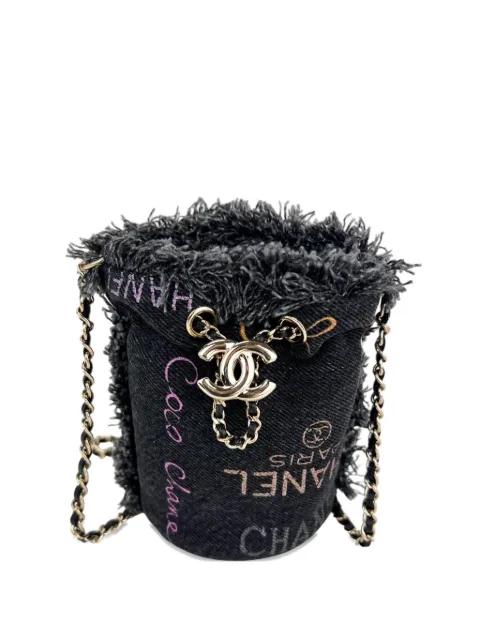 mini Mood denim bucket bag by CHANEL 