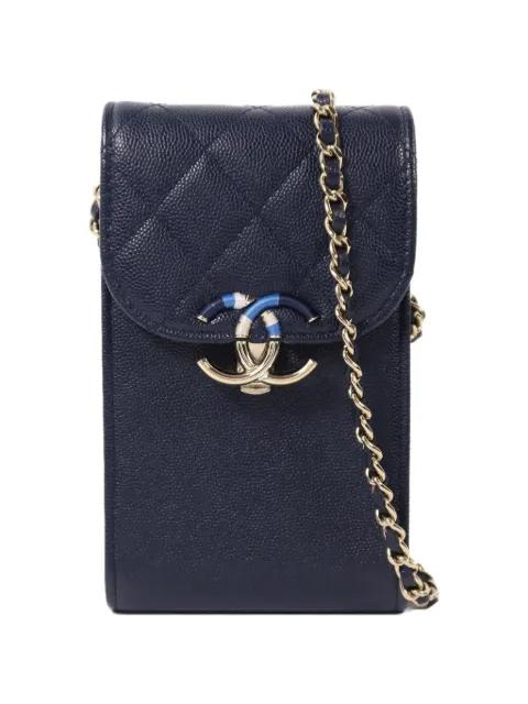 quilted CC-logo cross body bag by CHANEL 