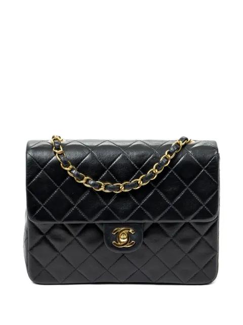quilted CC turn-lock shoulder bag by CHANEL 