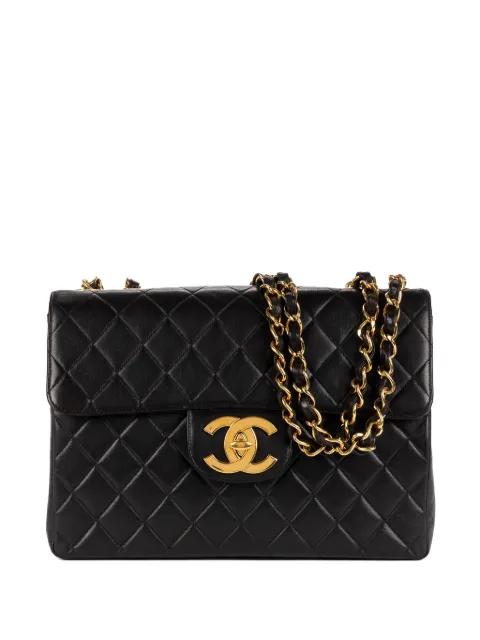 quilted CC turn-lock shoulder bag by CHANEL 