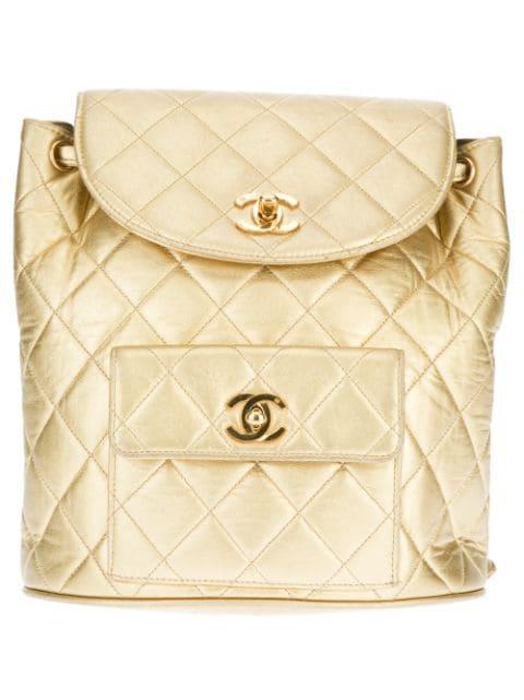 quilted backpack by CHANEL 